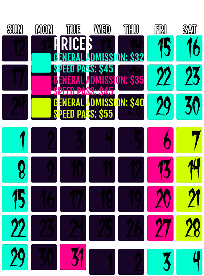 Price Calendar